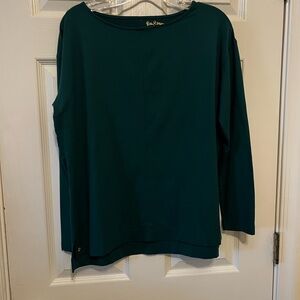 Lilly Pulitzer Teal / dark green Long Sleeve Top